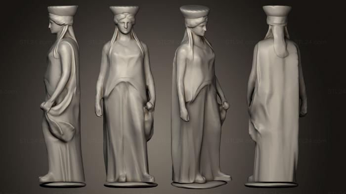 Religious statues (Standing Woman, STKRL_0146) 3D models for cnc